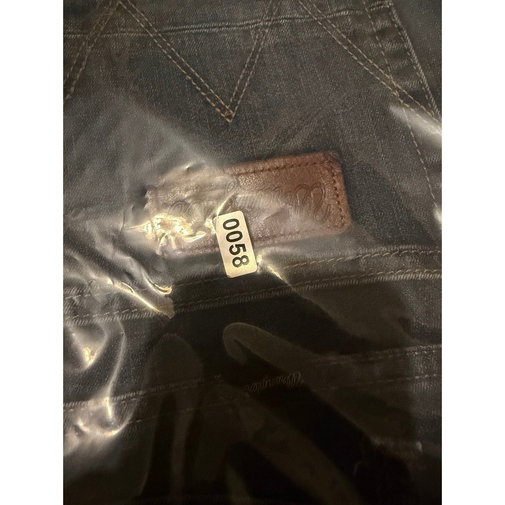 Wrangler Mens Slim Taper Dark Wash Jeans 33x32 Blue Denim 86MWMSD SKU 58 - Picture 5 of 5